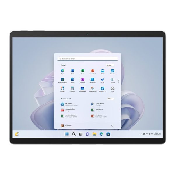 Portatil tablet microsoft surface pro 9 qkv - 00005 platino i7 - 1265u -  16gb -  ssd 1tb -  13pulgadas -  w11p
