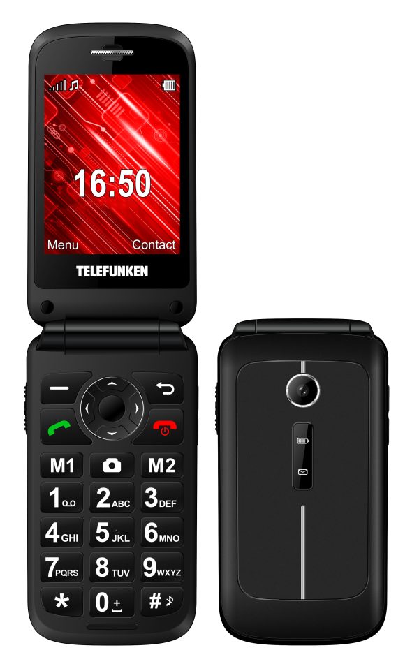 Telefono movil telefunken s430 senior phone - 2.8pulgadas - negro