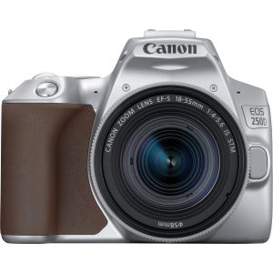 Camara digital canon reflex eos 250d+ef - s 18 - 55mm f - 4 - 5.6 is stm - 24.1mp -  digic 8 -  4k -  wifi -  bluetooth -  plata