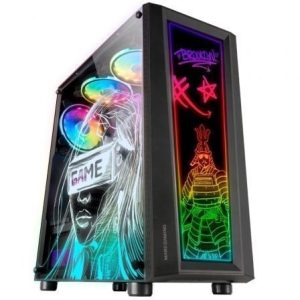 Caja Gaming Semitorre Mars Gaming Artística MC-ART/ Negra