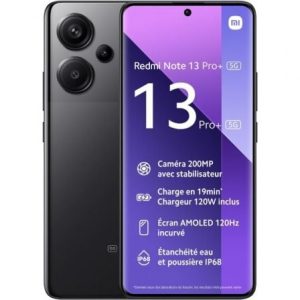 Smartphone Xiaomi Redmi Note 13 Pro+ 8GB/ 256GB/ 6.67"/ 5G/ Negro