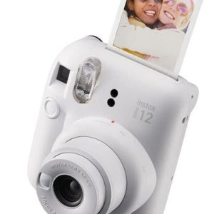 Camara fujifilm mini instax 12 flash -  autoexposicion -  blanco arcilla