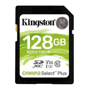 MEMORIA SD 128GB KINGSTON CANVAS SELECT PLUS SDXC Clase 10