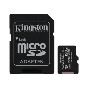 Kingston Tarjeta Micro SDHC 128GB Clase 10 100MB/s Canvas Select Plus