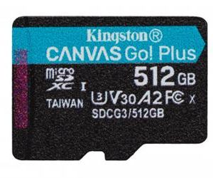 Kingston Technology Canvas Go! Plus memoria flash 512 GB MicroSD Clase 10 UHS-I
