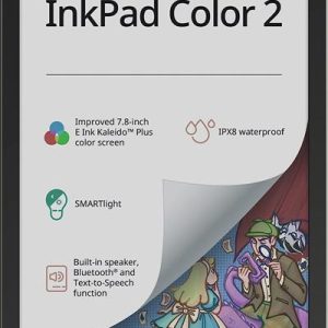 Ebook pocketbook inkpad 2 color 7.8pulgadas 16gb moon silver