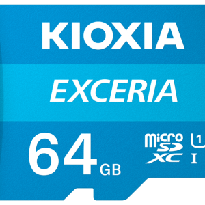 MICRO SD KIOXIA 64GB EXCERIA UHS-I C10 R100 CON ADAPTADOR