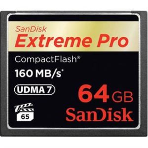 Sandisk 64GB Extreme Pro CF 160MB/s memoria flash CompactFlash