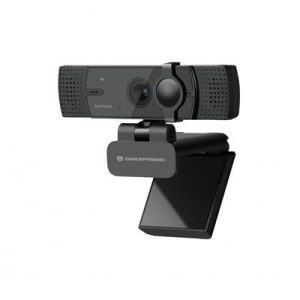 WEBCAM 4K CONCEPTRONIC AMDIS 8.3MP USB 3.57MM ANGULO VISION 80º AUTOFOCUS MICROFONO DUAL ADAPTADOR USB-C INCLUIDO