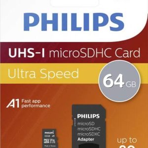 TARJETA MICRO SD 64GB PHILIPS CLASE 10