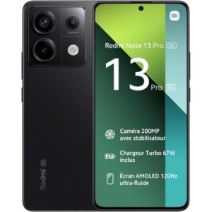 Smartphone Xiaomi Redmi Note 13 Pro 12GB/ 512GB/ 6.67"/ 5G/ Negro