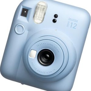 Camara fujifilm mini instax 12 flash -  autoexposicion -  azul pastel