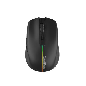 Coolbox W01 Raton Gaming Inalambrico 1600dpi - 6 Botones - Iluminacion RGB - Color Negro