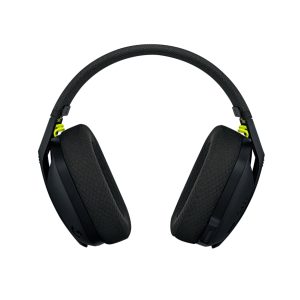 Logitech G435 Auriculares Gaming Inalambricos - Diadema Ajustable - Bluetooth LightSpeed - 2 Microfonos - Color Negro y amarillo fluorescente