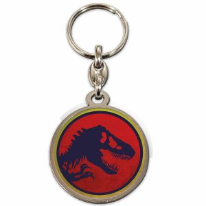 Llavero redondo logo jurassic park