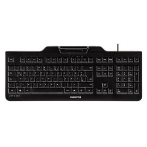 TECLADO CON LECTOR DNIe NEGRO CHERRY