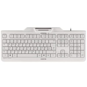 TECLADO CON LECTOR DNIe BLANCO CHERRY