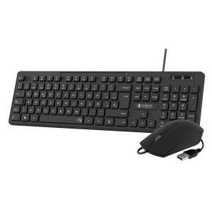 TECLADO + RATON BUSINESS SLIM SILENCIOSO WIRED NEGRO SUBBLIM