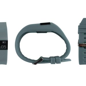 PULSERA SMART GRIS + PULSOMETRO BILLOW