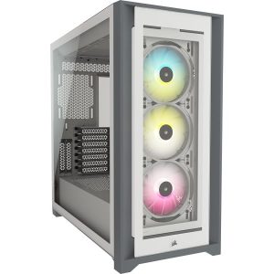 CAJA SEMITORRE ATX ICUE 5000X RGB TG WHITE CORSAIR