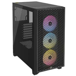 CAJA SEMITORRE ATX 3000D RGB AIRFLOW TG BLACK CORSAIR