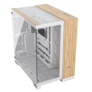 CAJA SEMITORRE ATX 6500X TG WHITE/BAMBOO WOOD CORSAIR