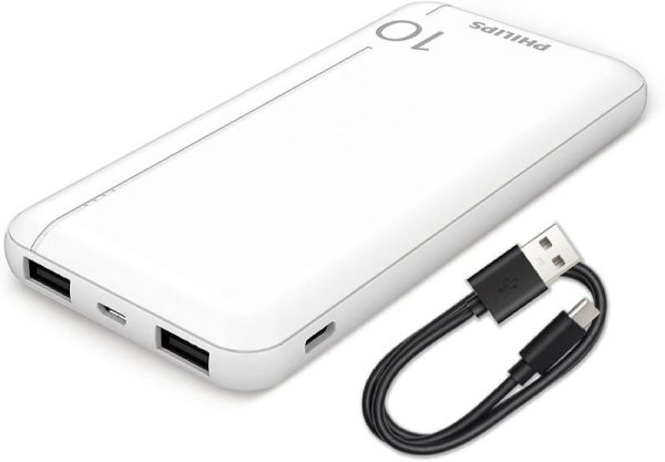 POWERBANK PHILIPS 10000MAH 2XUSB