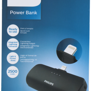 POWERBANK PHILIPS 2500MAH DIRECTO CONECTOR LIGHTNING