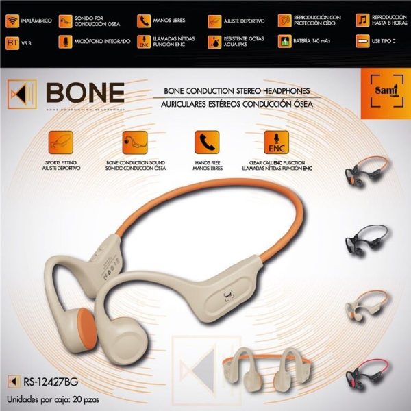 Auric. Sami BONE conducción ósea 140mAH c/micro be - Image 2