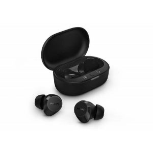 AURICULAR TWS PHILIPS CON BASE DE CARGA - NEGRO