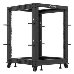 ARMARIO LANBERG ABIERTO RACK 19 15U 600X600 AJUSTABLE HASTA 1100 NEGRO