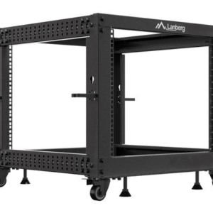 ARMARIO LANBERG ABIERTO RACK 19 9U 600X600 AJUSTABLE HASTA 1100 NEGRO