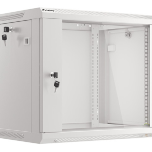 ARMARIO LANBERG MURAL 9U 600X450 RACK 19 FLAT PACK V2 PUERTA CRISTAL GRIS