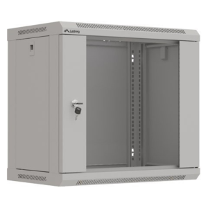 ARMARIO LANBERG MURAL RACK 19 9U 540X350 FLAT PACK GRIS PUERTA CRISTAL