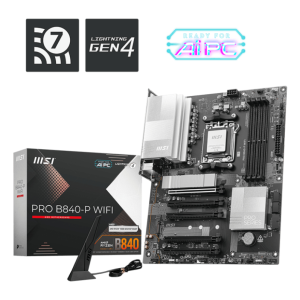 PLACA BASE MSI PRO B840-P WIFI PCI-E 16x Gen4, M.2 Gen4