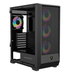 CAJA SEMITORRE ATX XC-501 MESH ARGB KEEPOUT
