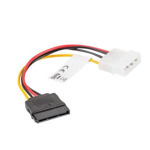 Cable lanberg alimentacion molex macho a sata hembra 15 cm