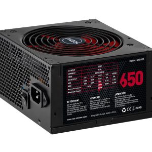 Fuente alimentacion nox nx650 atx 650w negro