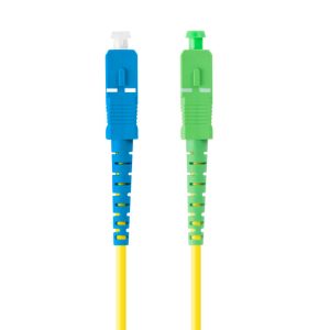Latiguillo fibra optico sc - apc a sc - upc lanberg 1m mono simplex g657a1 lszh amarillo