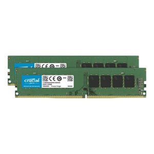 Memoria ram ddr4 32gb 2x16gb crucial  dimm - 3200 mhz - pc4 25600 - cl22