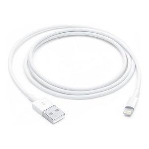Cable lightning a usb tipo a apple 1m -  macho - macho -  blanco