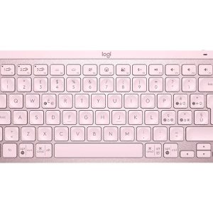 Teclado logitech mx keys mini rosa wireless inalambrico