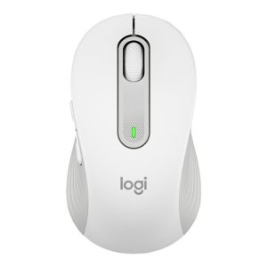 Mouse raton logitech m650 for business mediano wireless inalambrico blanco crudo