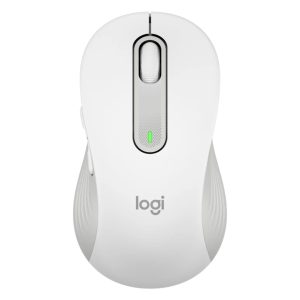 Mouse raton logitech m650 for business grande wireless inalambrico blanco crudo