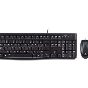 Teclado + mouse raton logitech desktop mk120 usb italiano