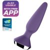 SATISFYER PLUG ILICIOUS 1 PLUG VIBRATOR - ROXO