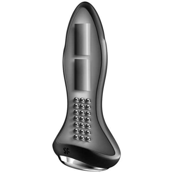 SATISFYER ROTATOR PLUG 1+ VIBRATING PLUG APP - BLACK - Image 2