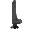 BASECOCK REALISTIC VIBRATOR 2-1 BLACK 18.5 CM