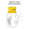 ESTIMULADOR DE CLITÓRIO INTENSO 10 FREQUÊNCIAS DE LAMBEDURA E SUCÇÃO - VERMELHO - Image 3