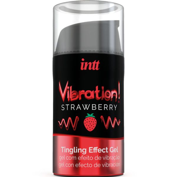 INTT - PODEROSO ESTIMULANTE ÍNTIMO GEL VIBRANTE LÍQUIDO ESTIMULANTE MORANGO 15ML - Image 2